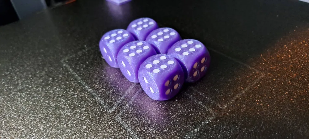 6 Sided Dice - Multicolor - Free 3D Print Model - MakerWorld
