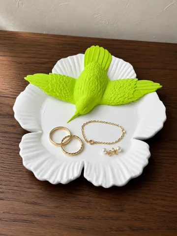 Bandeja organizadora: Hummingbird’s Landing – Floral Catch-All Tray — vista de referencia 3