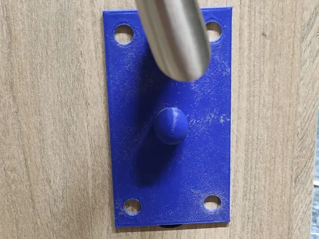 Door plate drilling template