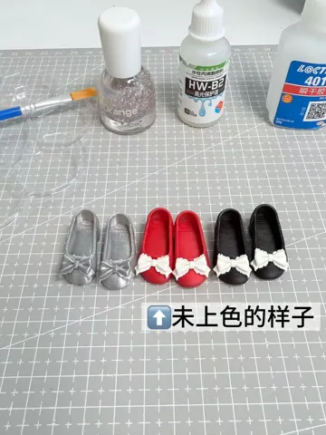 Modelo para impresión 3D: BJD娃鞋蝴蝶结圆头鞋米甜4时之隙可穿 — vista de referencia 3