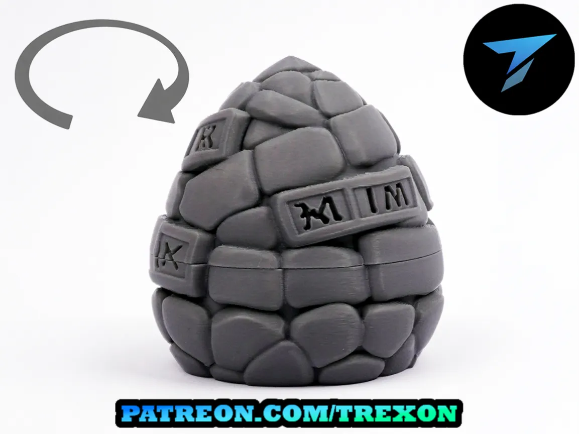 Ancient Dragon Egg Box - Free 3D Print Model - MakerWorld