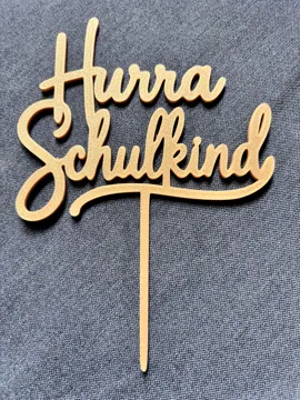 Letrero o emblema decorativo: Torten Topper Schulkind Einschulung — vista de referencia 5