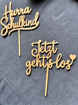 Letrero o emblema decorativo: Torten Topper Schulkind Einschulung — vista de referencia 3