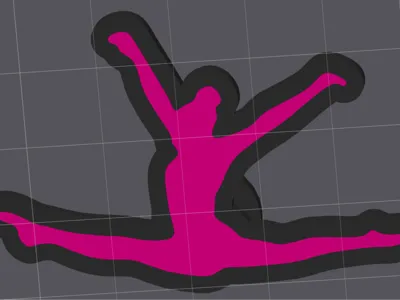 Gymnast Bogg Bag Charm