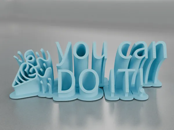 Panneau « YOU CAN DO IT ! »