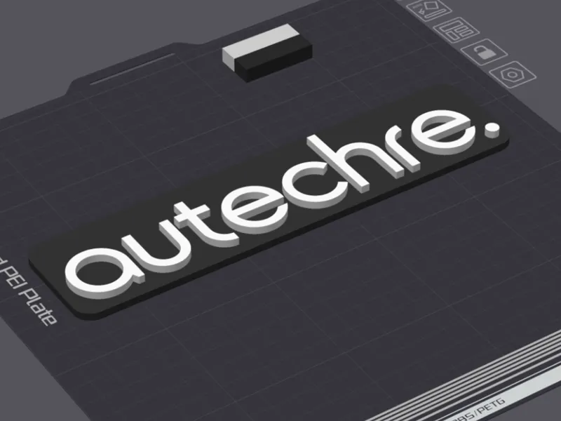 autechre logo plaque/sign