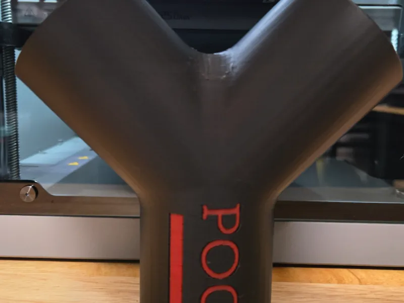 Poop Y for 2 2.5" flex tube poop ducts