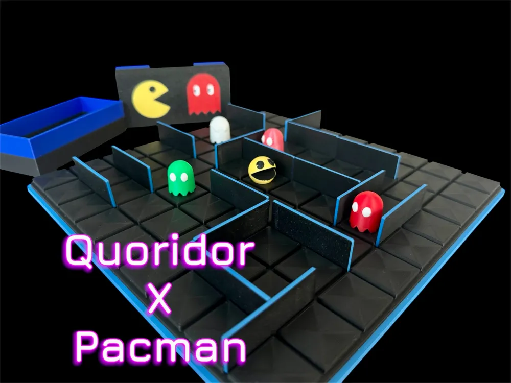 Quoridor X Pacman Game by Jalu MakerWorld Download Free 3D