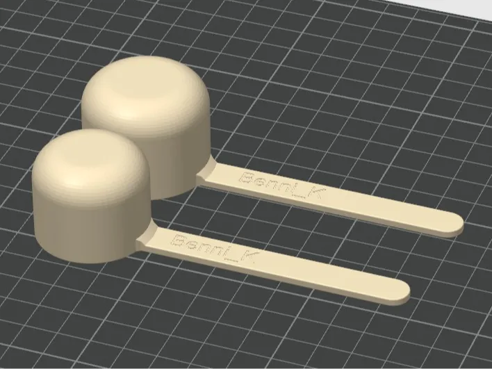 Measuring spoon for dishwasher powder 20g+30g