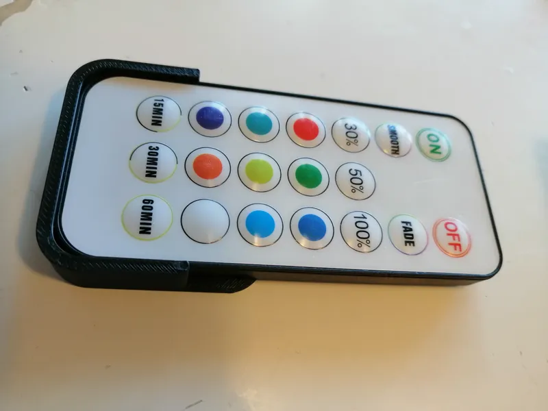 LED light remote control holder