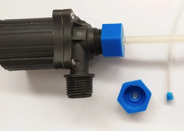 Adaptateur filetage 20 mm vers tube 6 mm