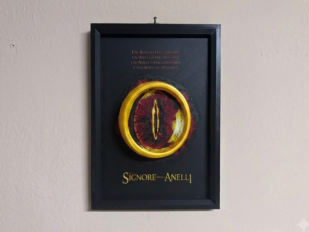 The One ring Lord of the rings Hueforge ITALIANO