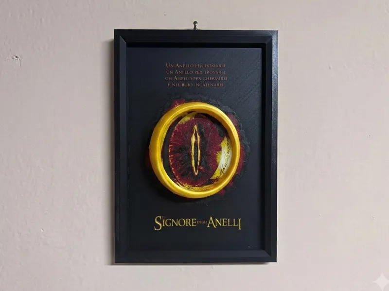 The One ring Lord of the rings Hueforge ITALIANO