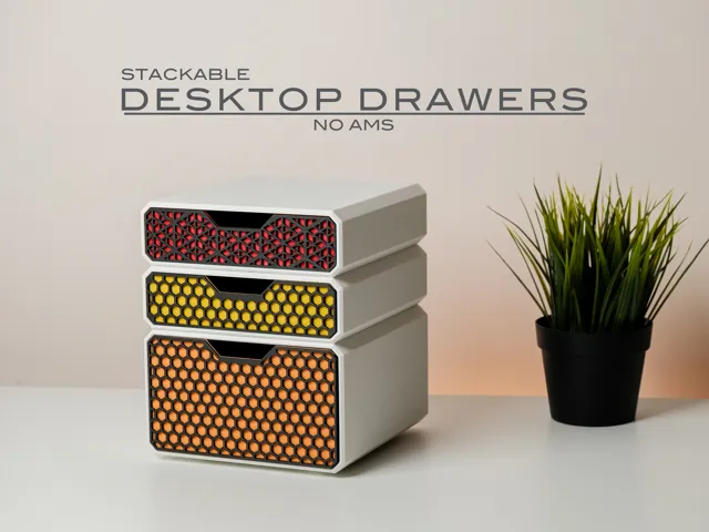 Stackable Desktop Drawers - Organizer