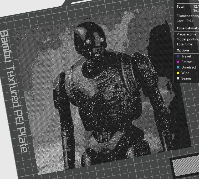K-2S0 Star Wars Rogue One Hueforge