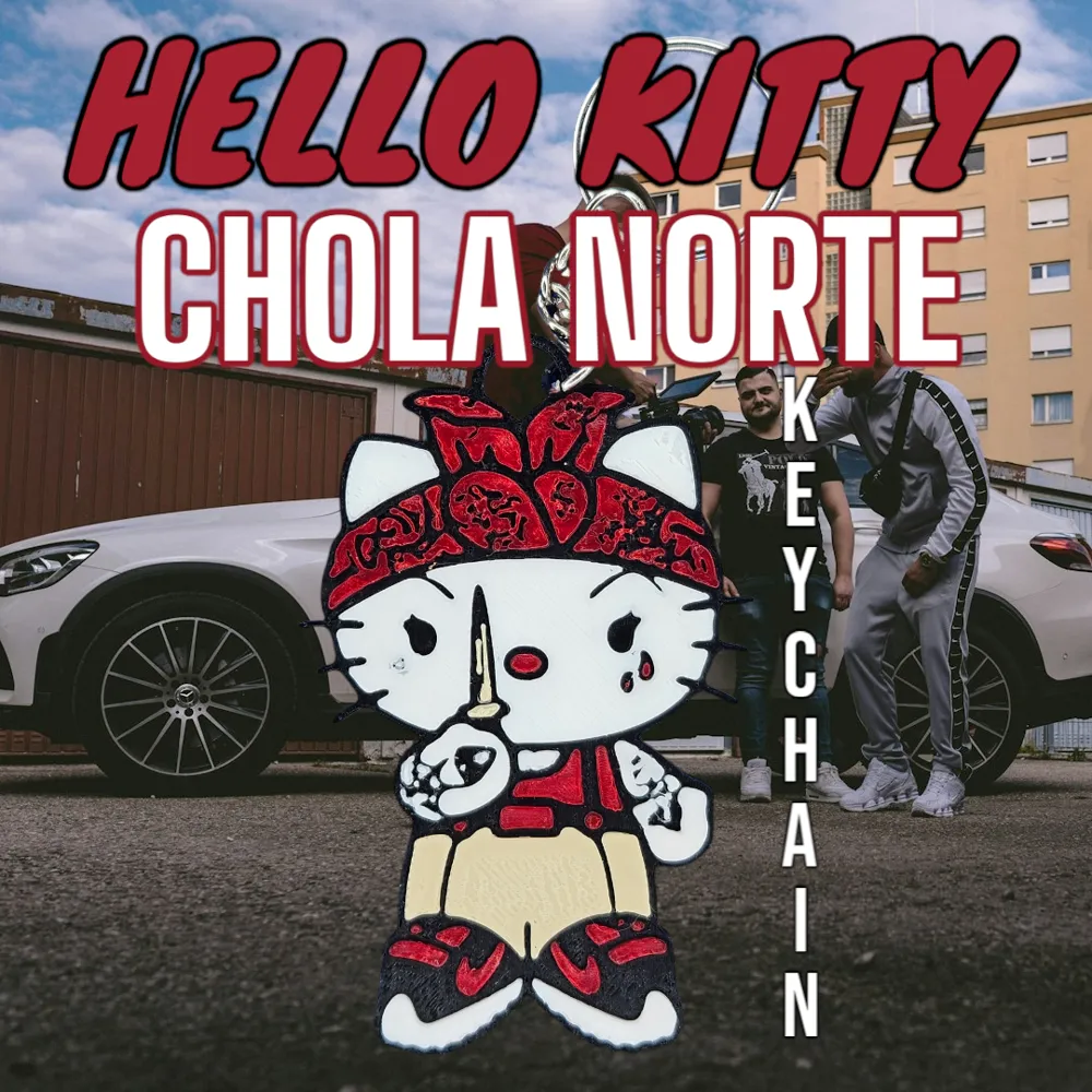 Hello Kitty Chola Norte Keychain by NoProblem MakerWorld