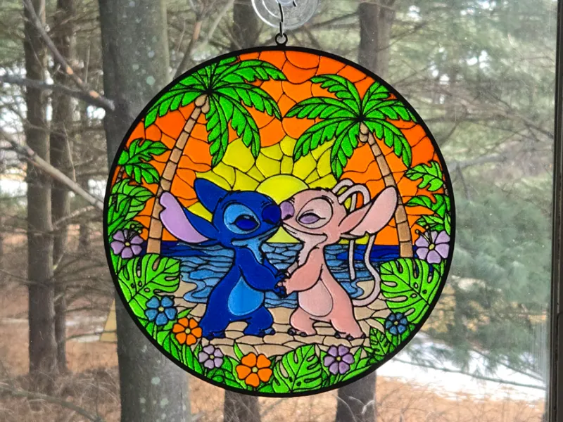 Stained Glass Alien character