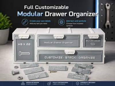 Full Customizable Modular Drawer Organizer