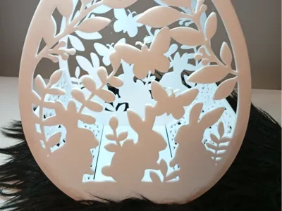 Decorative Easter Egg – filigree design (interlocking)
