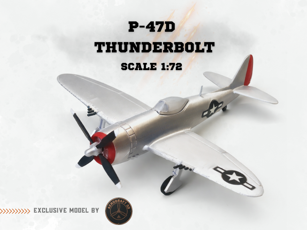 P-47 Thunderbolt - 1:72 scale model
