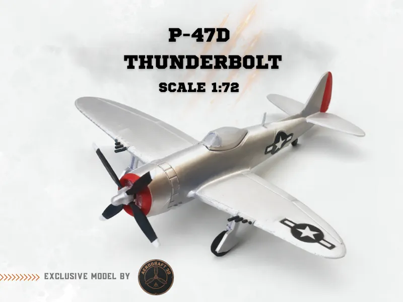 P-47 Thunderbolt - 1:72 scale model
