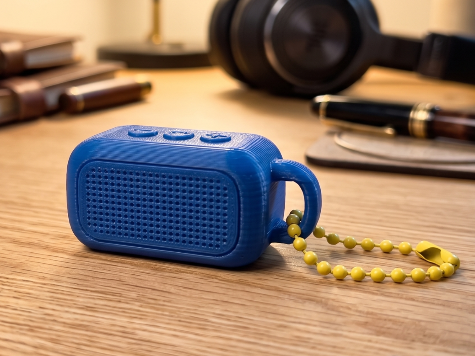 Retro Miniature Bluetooth Speaker Keychain