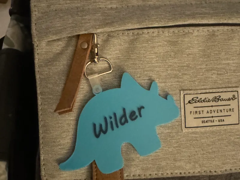 Dinosaur Name Tag