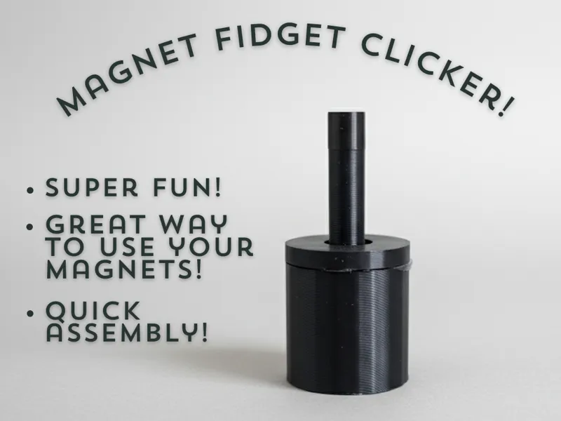 Clicky magnet fidget