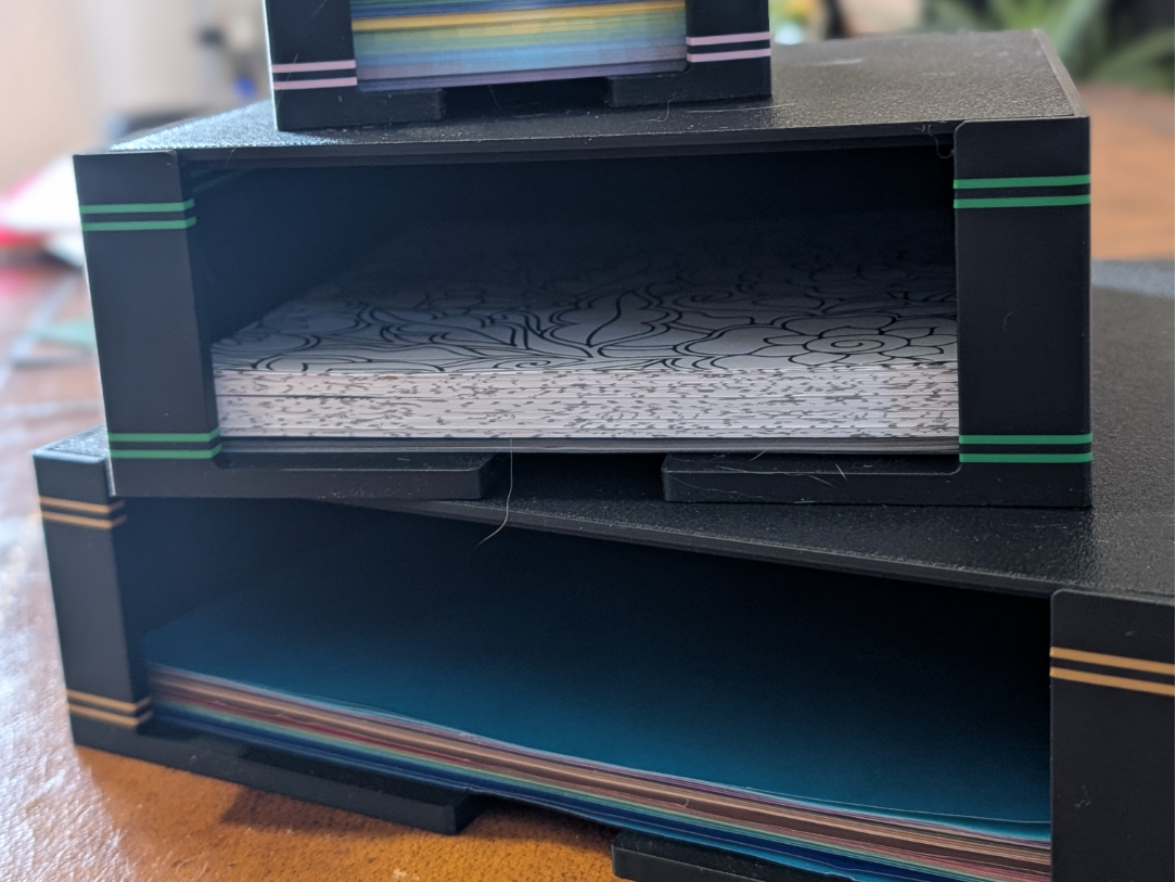 Origami paper holder box with lid