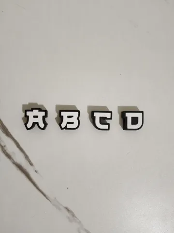 Llavero: Japanese Style Alphabet Letter Charms | A–Z — vista de referencia 4