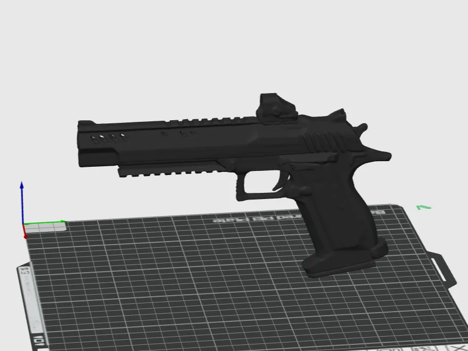 Pistolet jouet style cyberpunk