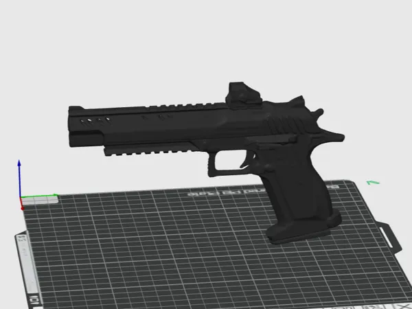 Pistolet jouet style cyberpunk