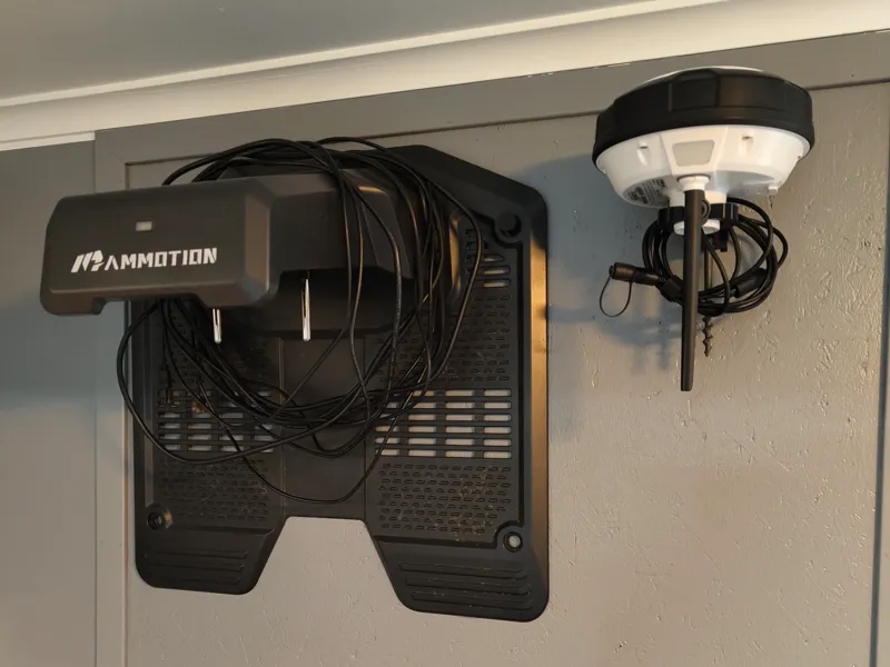 Wall storage for Mammotion RTK + Charging station
