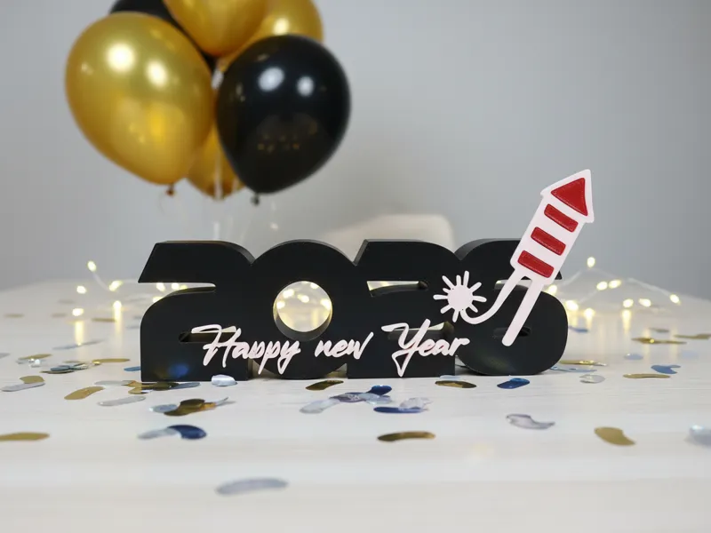 Happy New Year Aufsteller