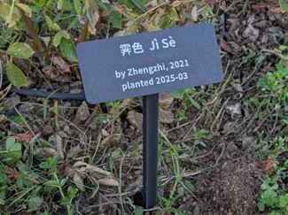Tilted Garden Label