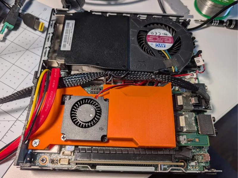 Inspur 9211-8i HBA LSI Fan shroud for Lenovo M920q