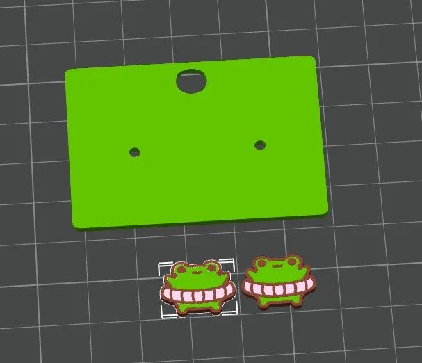 Frog Earrings view 2