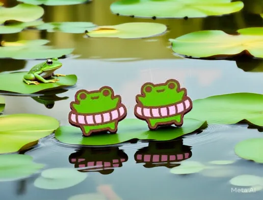 Frog Earrings view 3