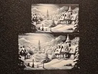 Tableau village de Noël — photo 6