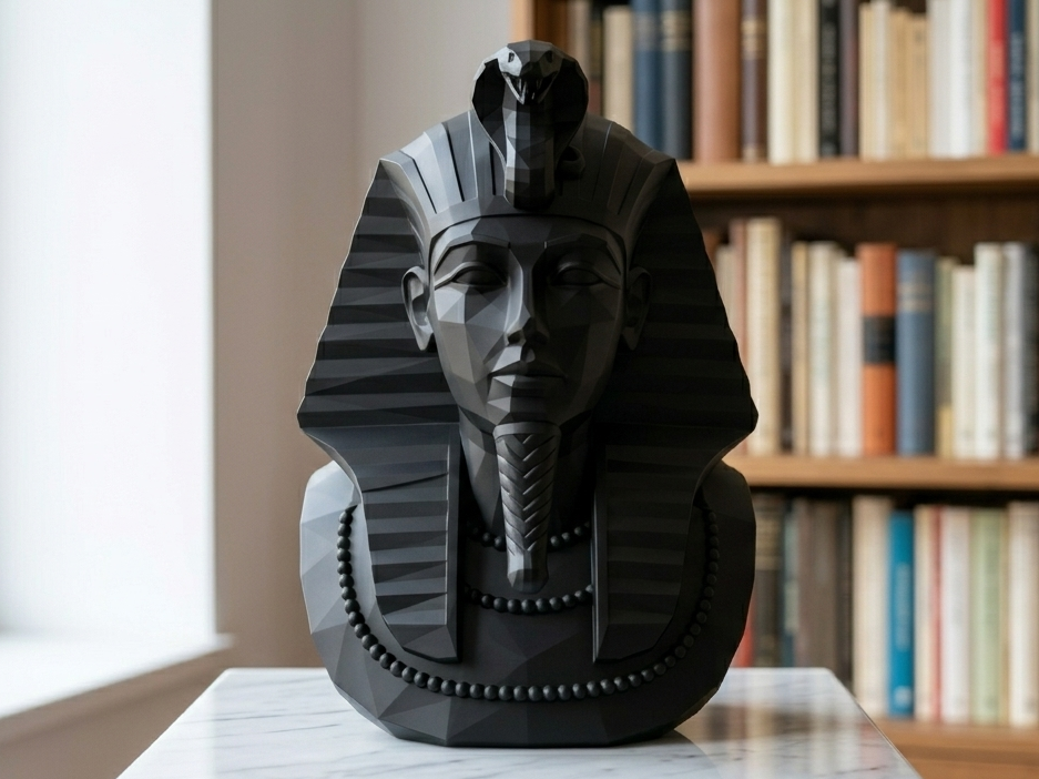 Low-Poly Pharaoh Khufu (Cheops) Bust