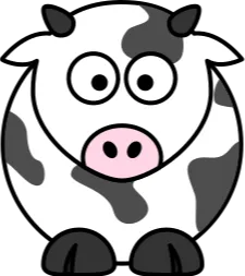 [KCLA] Cow Keychain