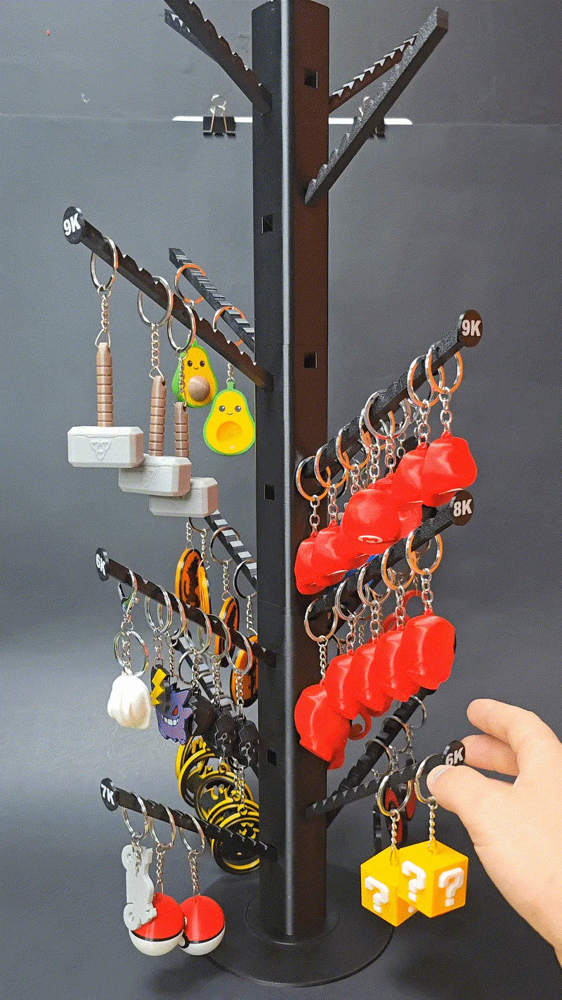 EXHIBIDOR DE LLAVEROS MODULAR XXL - GIRATORIO view 2