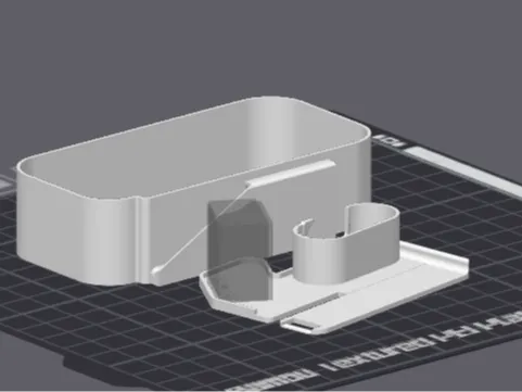A1/A1 Mini Removable Floating Poop Bin w/out label