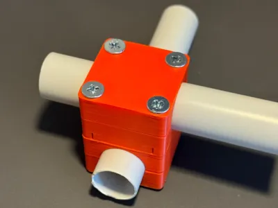 Customizable and Stackable Pipe Clamp Connector