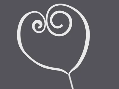 Heart (nightmare before christmas style)
