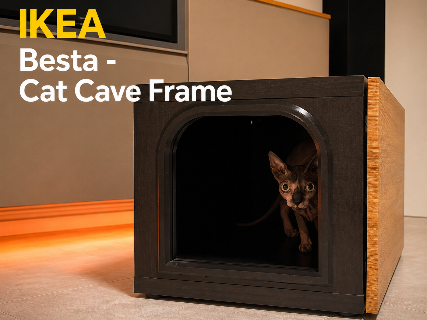 Cat Cave Entrance - IKEA Besta [H2-Series only]