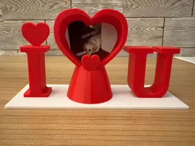 I Love U Picture Frame