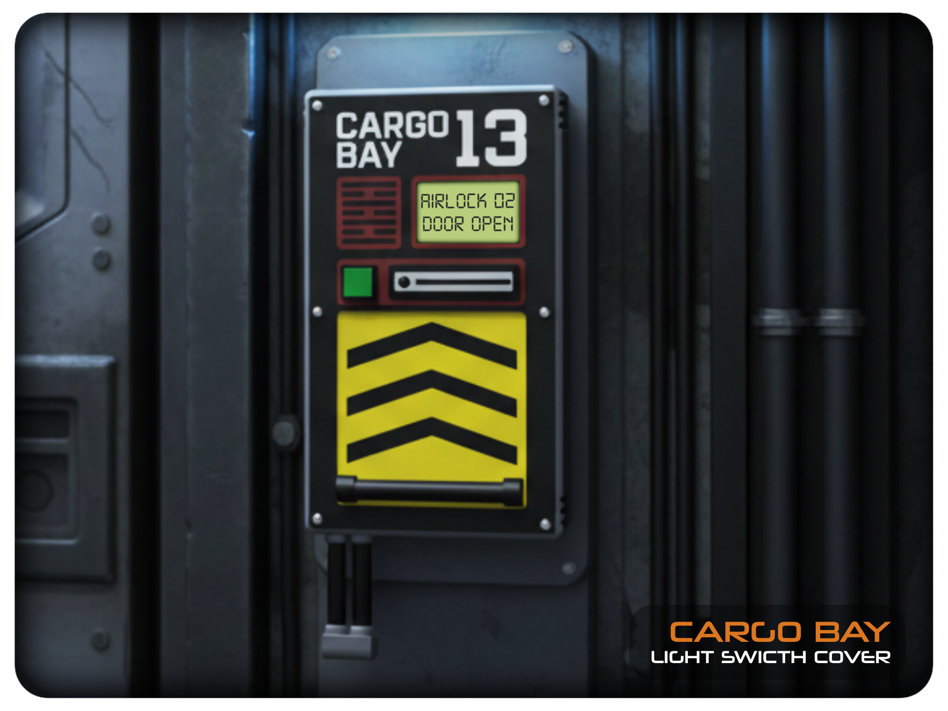 SciFi 'Cargo Bay' Light Switch Cover