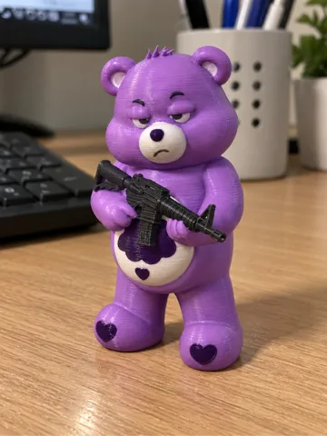 Accesorio para impresora 3D: Grumpy Bear with Weapon — vista de referencia 2