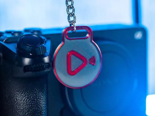 NFC Play Button Keychain